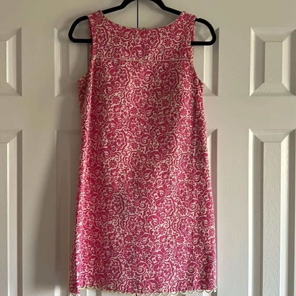 Lily Pulitzer Women’s Daytime Party Pink & Cream Tank Sheath Dress Size 4